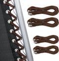 UNEEDE 4 Cords Zero Gravity Chair Replacement Cord, Antigravity Chair Replacement Cords for Repairing Zero Gravity Chair,Nylon Stretch Cord (Brown)