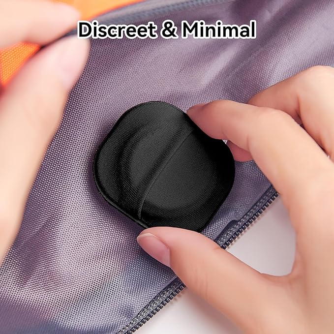2 Pack for Airtag & Moto Tag Sticker Adhesive Mount, Case for Apple AirTags 1st & 2nd Generation Fabric Holder with 3M Adhesive Stick on Wallet/TV Remote/Car/Luggage/Bags/Drones, Lightweight