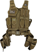 Spec Ops Tool Gear SF-18 Charlie 2.0 Tactical Tool Vest & Belt | Modular MOLLE Vest with Tool Pouches & Weight-Dispersing