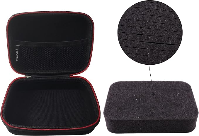 EVA Hard Case with Foam，6.7 x4.7 x2.5 inches Hard Sided Camera/Digital Case EVA shockproof Outdoor case，Suitable for storage of drones, digital products, electronic instruments, etc.