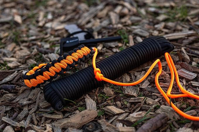 Coghlan's 50 ft Nylon Paracord, Tan- Type III 550 Survival Rope with 7 Core Strands, 550 lbs Break Strength - Versatile Outdoor Gear for Camping, Shelter, Repair, and Emergency Preparedness
