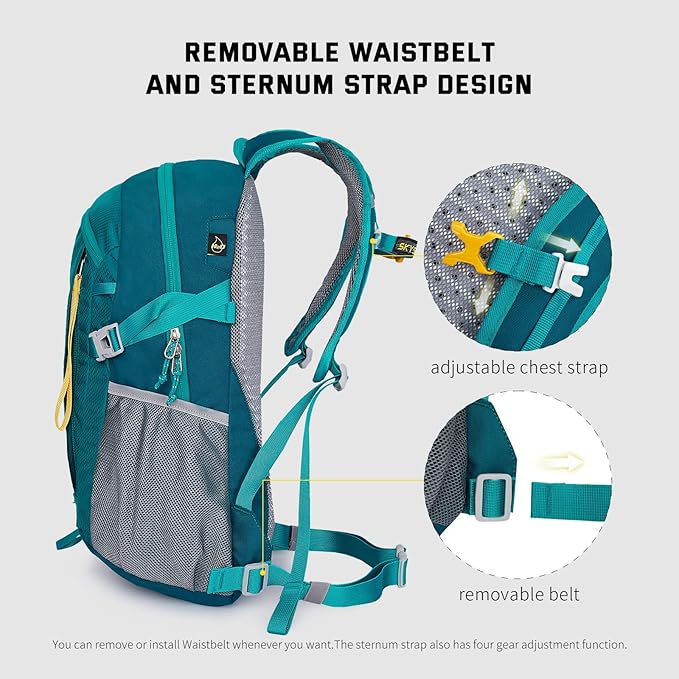SKYSPER Small Hiking Backpack, 20L Lightweight Travel Backpacks Hiking Daypack for Women Men