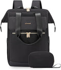 LOVEVOOK 18 Inch Laptop Backpack for Women, Large Capacity Travel Backpack with Organizer Bag, Waterproof Carry on Backpack Purse Work Bag with USB Port for College Teacher Nurse, 2PCS