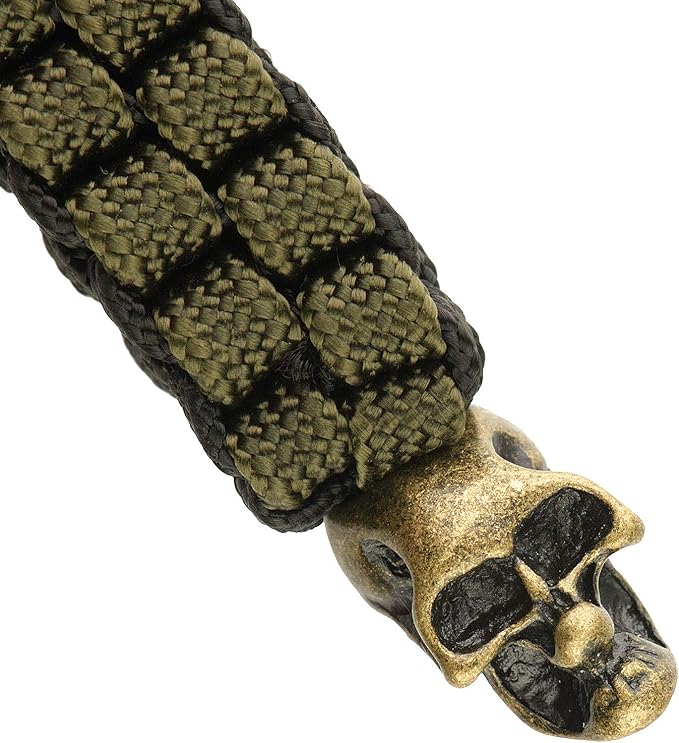 M-Tac Skull Knife Lanyard with Bead – Paracord Lanyard for Knives & EDC – Tactical Knife Fob Pull Cord – Durable Paracord