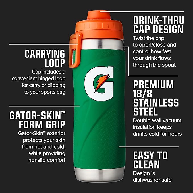 Gatorade Stainless Steel Sport Bottle,