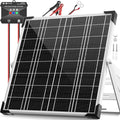 Voltset 12V Solar Battery Charger - 20W Waterproof Solar Panel Kit with Smart MPPT Controller - Trickle Charger Maintainer for Car RV Boat Marine Trailer Automotive Trailer Truck Motorcycle