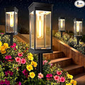 8 Pack Solar Pathway Lights Outdoor,IP65 Waterproof - Bright Solar Lights Outdoor,Auto On/Off Pathway Lights Solar Powered,Solar Path Lights for Walkway Driveway Garden