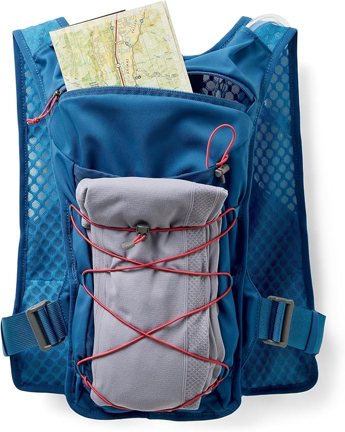 Nathan QuickStart Hydration Pack Vest with Bladder or flasks, Storage Pockets, Breathable Moisture-Wicking Fabric, Adjustable Straps for Running, Hiking, Walking, Marathons, Obstacle Races