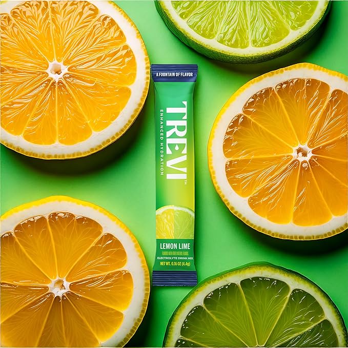 TREVI™ Everyday Sugar Free Electrolytes - Essential Drink Mix Hydration Powder Packets - 28 Count - Lemon Lime
