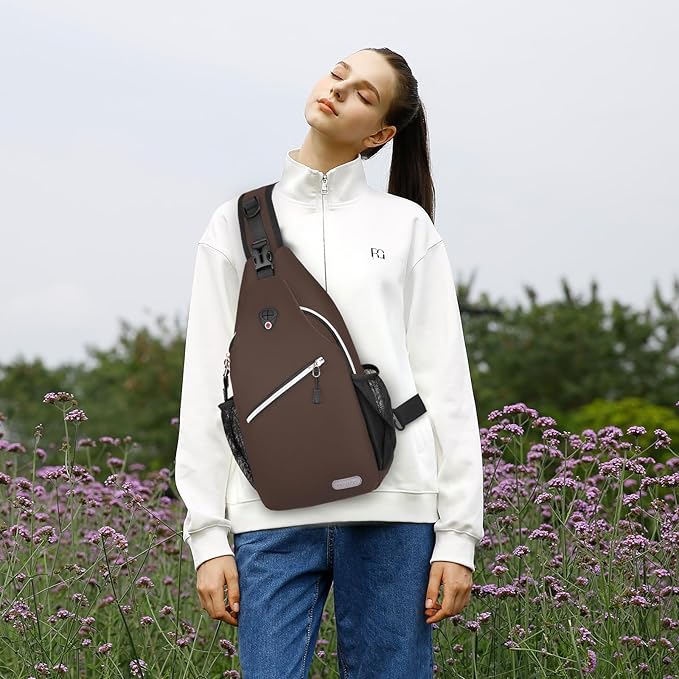 MOSISO Sling Backpack, Multipurpose Crossbody Shoulder Bag Travel Hiking Daypack