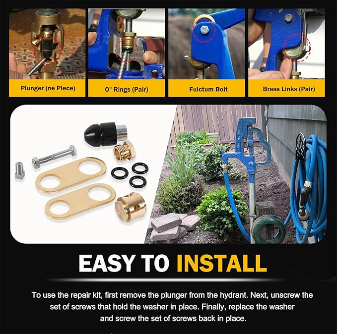 850 Sb Parts Kit Yard Water Hydrant Repair Kits 9401324 & 8842 Plunger fits for Simmons 800LF 800SB 4800LF 5800LF 6800LF Prevent Hydrant Leak Water Hydrant Repair Kit Replace for 850SB