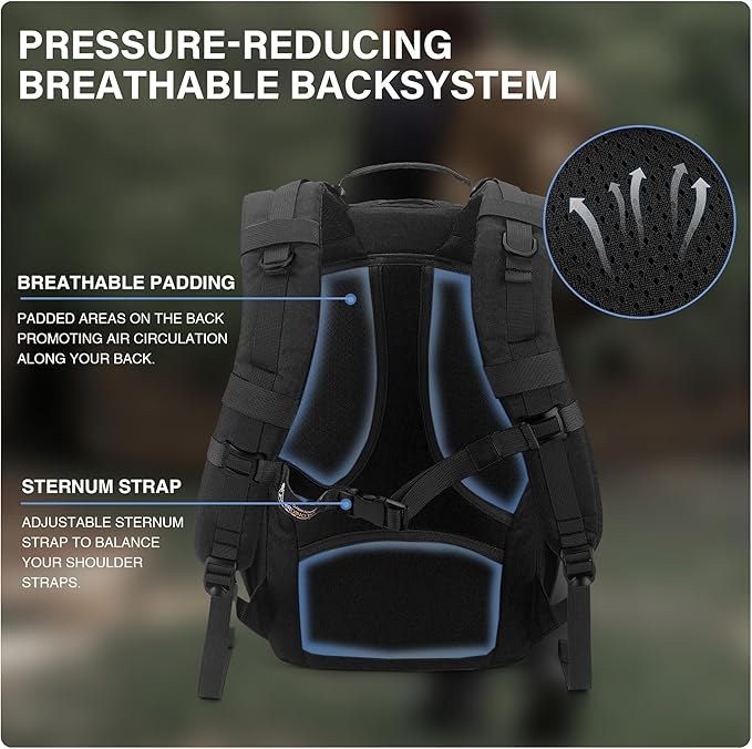 Mardingtop Small Military Tactical Backpack for Men 20L Molle Rucksack EDC Daypack for Hiking,Travel,Camping, Hunting