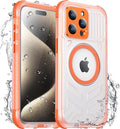 2025 New for iPhone 15 Pro Case Waterproof, [Compatible with MagSafe][Built-in Camera & Screen Protector][Full Body Shockproof][IP68 Waterproof][Dustproof] Phone Case for iPhone 15 Pro 6.1"