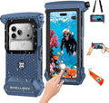 2026 Diving Snorkeling Phone Case for iPhone 17/16/15/14/13/12/11 Pro Max/XS/X Samsung Galaxy S26/S25/S24 Professional Scuba Dive Waterproof Underwater Photo Video Cover (5TH Gen, Blue-)