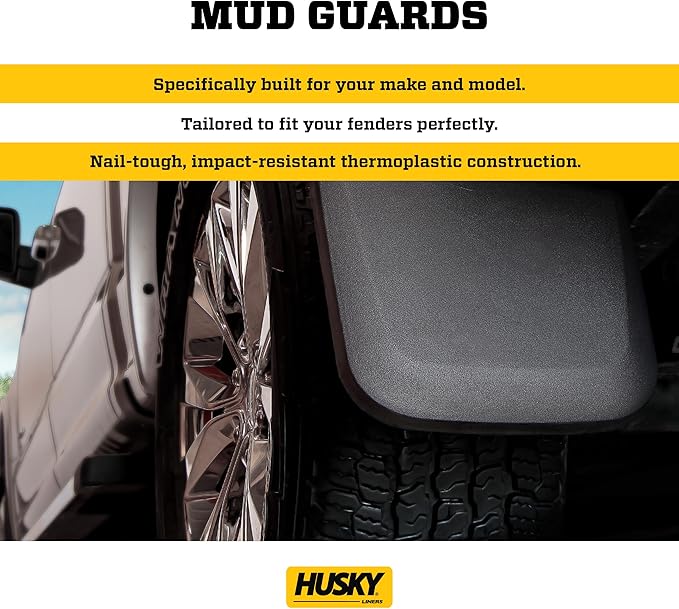 Husky Liners - Front Mud Guards | 2017 - 2020 Ford F-150 Raptor, Front Set - Black, 2 Pc | 58491