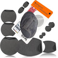 aZengear Repair Patches - Waterproof, Self-Adhesive, Tear-Cold-Heat-Resistant Polyester Fabric to Fix Down Jacket, Puffer, Snowsuit, Shoe, Tent, PVC, Clothing, Upholstery (Graphite)