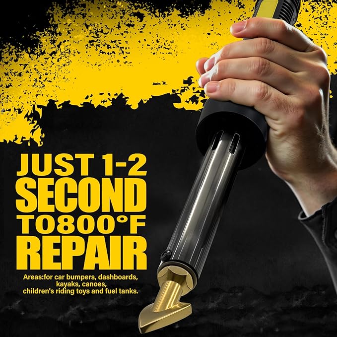 Allturn 110V-100W Deluxe Plastic Welder, Plastic Welding Repair Iron Kit for Car Bumper Dashboard Kayak Canoe Tank Repairs