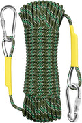 X XBEN Outdoor Climbing Rope 10M(32ft) 20M(64ft) 30M(96ft) 50M(160ft) 70M(230ft) 152M(500FT) 352M(1000FT) Static Rock Climbing Rope for Escape Rope Ice Climbing Equipment Fire Rescue Parachute