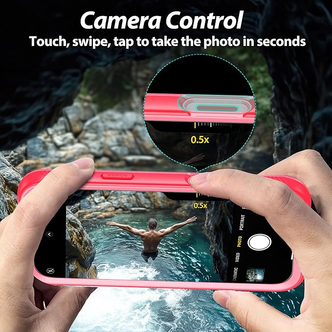 SPORTLINK for iPhone 16 Pro Max Case - IP68 Waterproof Military Protective Full Body Heavy Duty Shockproof 360 Sealed Dustproof with Camera Screen Protector Cover for i Phone 16 Pro Max 6.9" Pink