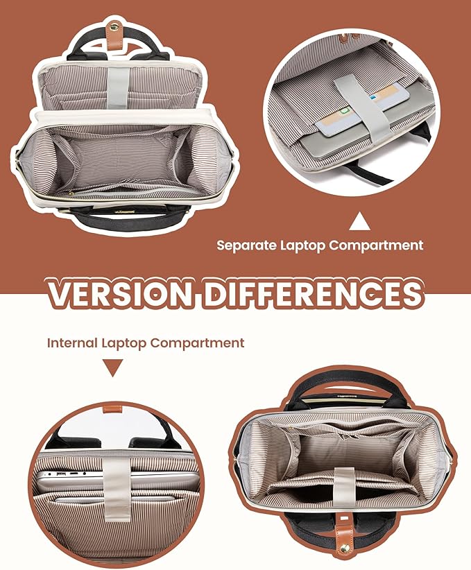 LOVEVOOK Laptop Backpack for Women, 15.6'' Waterproof Nurse Bag Teacher Work Backpack Purse for Women, Travel Computer Backpack for College Office Business Ladies