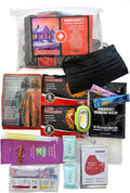 Emergency Kit - Winter Storm & Ice Storm Survival Kit, Power Outage Preparedness with 15 Essential Items, COB Light, Rain Poncho, Blanket, Emergency Water & First Aid