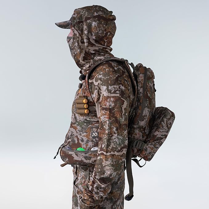 First Lite Treeline Turkey Vest - Hunting Vest with Game Pouch, Adjustable Seat & MOLLE System for Tactical Storage