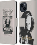 Head Case Designs Officially Licensed Harry Potter Sirius Black Poster Prisoner of Azkaban II Leather Wallet Case Compatible with Apple iPhone 15