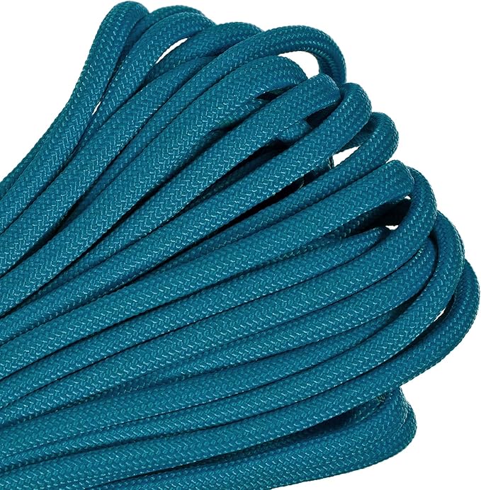 Paracord Planet Solid Color 550lb Paracord – 7 Strand Type III Nylon Cord for Indoor and Outdoor Tasks – Colonial Blue (50 ft)