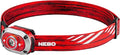 NEBO MYCRO 450 Rechargeable Headlamp | 450 Lumens, 6 Light Modes, Water Resistant, Detachable Hat Clip, Super Bright Head Lamp for Camping & Hiking, Includes USB Charging Cable — Red