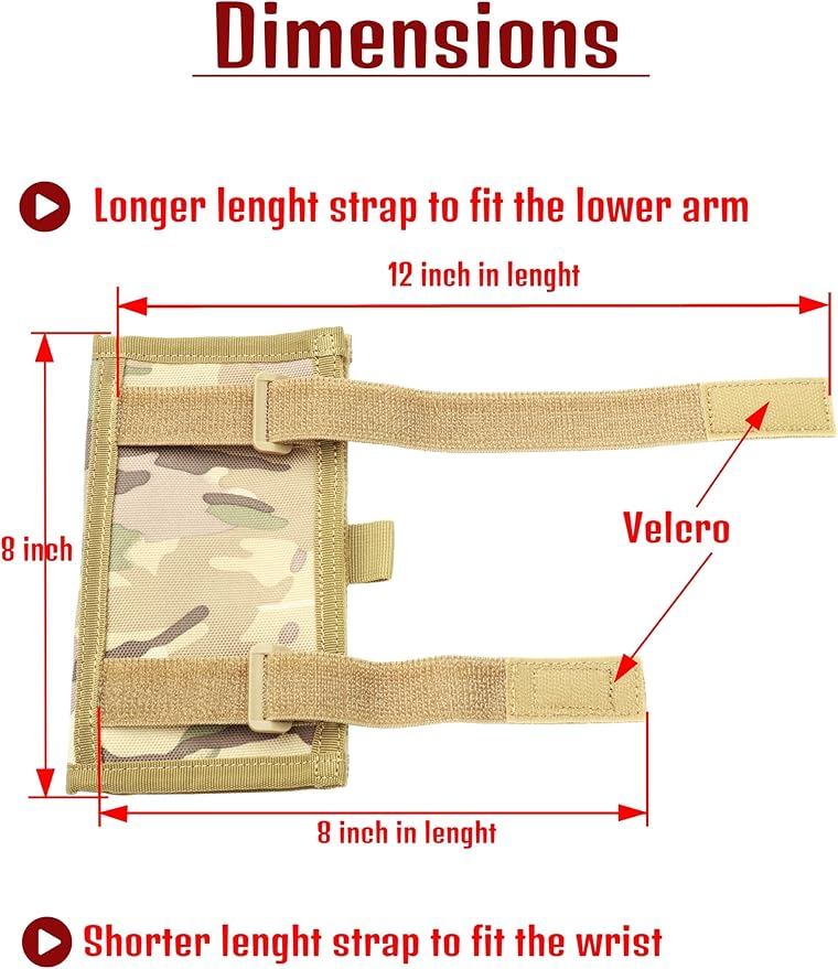 Underalert Tactical Wristband Dope Card Holder Sniper Data Book Quarterback Sleeve Wrist Coaches Football Play Wristbands Youth Flag Armband Sports Coach Playbook Adult