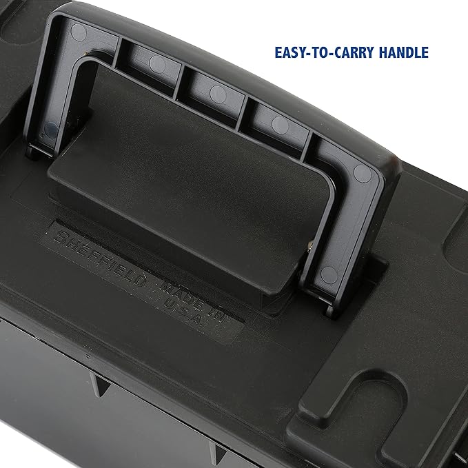 Sheffield Ammo Storage Box, .30 Cal Stackable | Water and Dust Resistant | Lockable | Made in USA | Pack of 6