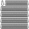 Black Carabiner, Heavy Duty Galvanized Steel Spring Snap Hook Carabiner Clips with 120LBS Holding Capacity, Ideal for Outdoor, Hammock, Swing and Travel (50PCS M4 1.6Inch)