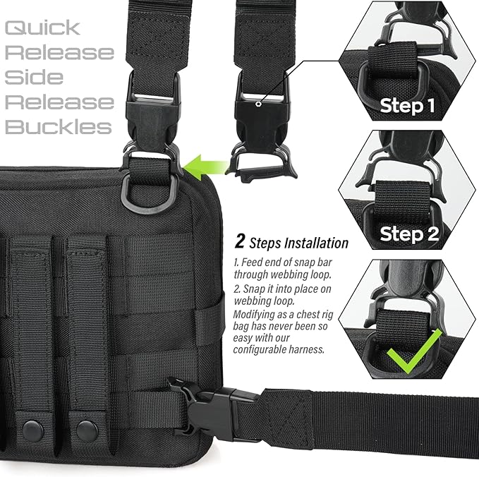 WYNEX Tactical Molle Admin Pouch of Double Layer Design, Admin Pouches Molle Attachment Military Medical EMT Organizer with Map Pocket EDC EMT Pack IFAK Tool Holder Universal U.S.A Patch Included