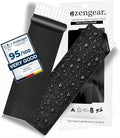 aZengear Jacket Repair Patches (2 Pack) - Self-Adhesive, Waterproof, Tear-Cold-Heat-Resistant Polyester to Fix Rips in Tents, Down Jackets, Puffers, Snowsuit, Shoe, Upholstery (Black)