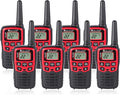 Midland T31VP 22 Channel FRS Walkie Talkie - Up to 26 Mile Range Two-Way Radio - Red/Black (Pack of 8)