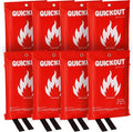 Crystal Lemon Fire Blanket 8-Pack, Home and Kitchen Fire Safety Blankets, Heavy-Duty, Large Fire Retardant Covers Made of Durable Glass Fiber, CL-Fire-01