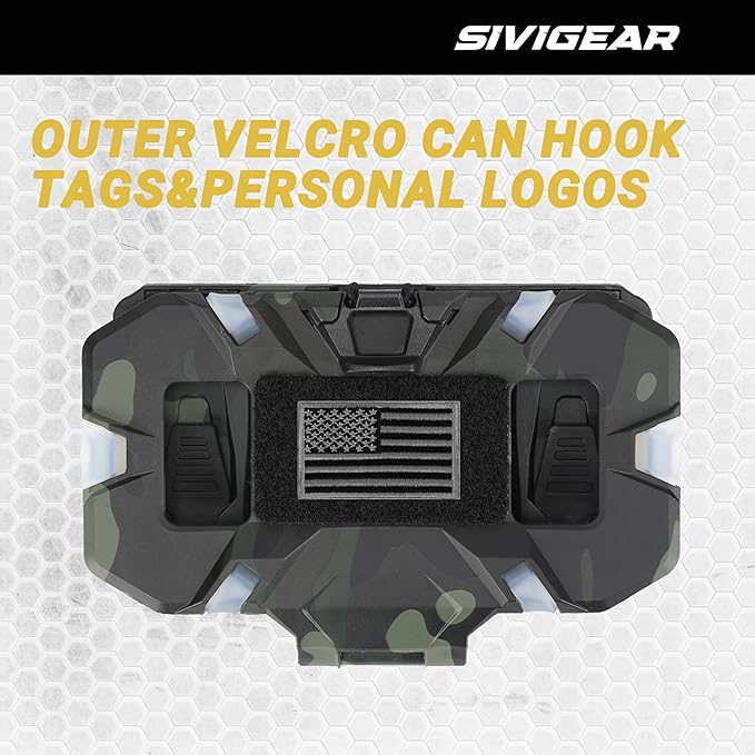 Tactical Molle Phone Holder for Plate Carrier Vest, Quick Release & Adjustable Phone Mount, Compatible with 4.7-6.7 inch Smart Phones, Durable Tactical Accessories for Outdoor Enthusiasts