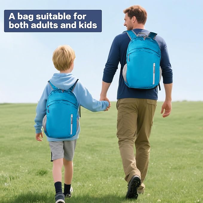 Waterproof Foldable Backpack Dry Storage Lightweight Daypack 35L Outdoor Backpack for Beach Men Women Blue