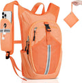 Small Hiking Backpack 10L - Lightweight Packable Foldable Backpack for Travel Camping Outdoor Commute, Compact Rucksack for Women Men(Orange)