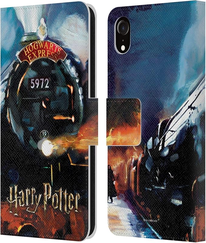 Head Case Designs Officially Licensed Harry Potter Hogwarts Express Prisoner of Azkaban II Leather Wallet Case Compatible with Apple iPhone XR