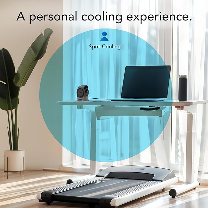 Vornado PEBL Portable USB Desk Fan with Magnetic Base, 2 Speed Settings, Adjustable Airflow, Personal Cooling Device, Mini Travel Fan for Home, Office and Travel