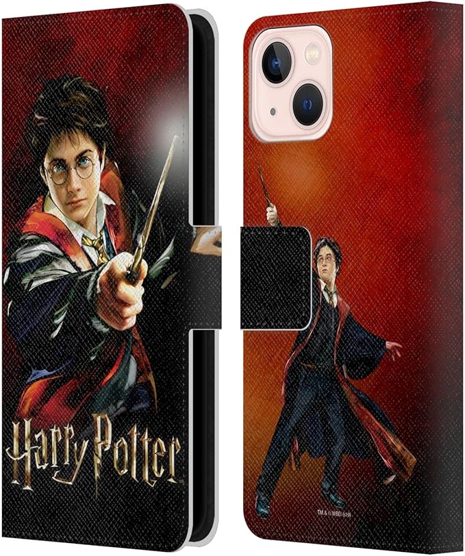 Head Case Designs Officially Licensed Harry Potter Harry Portrait Prisoner of Azkaban II Leather Book Wallet Case Cover Compatible with Apple iPhone 13