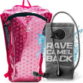 Festival Approved Hydration Backpack Rave | Anti-Theft Chest Pockets, 2L Bladder Included, Lightweight Ripstop Design