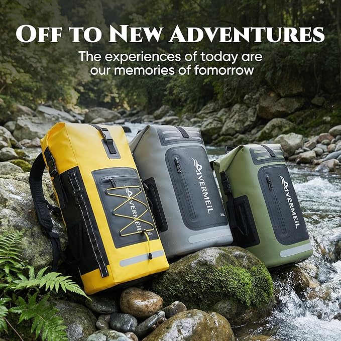 Waterproof Dry Bag with Waterproof Phone Case Green
