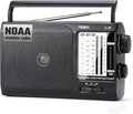 NOAA Weather AM FM Portable Radio with Best Reception, Transistor Radio, 3 X D Battery Operated Radios or AC Power for Household & Outdoor, Plug in Wall by PRUNUS