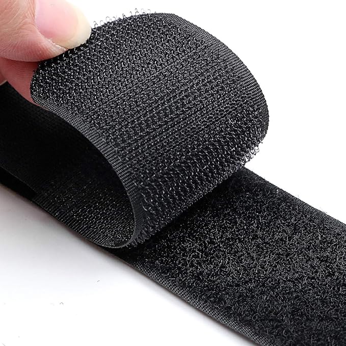 Envisioned Reusable Cinch Straps 3" x 20" - 6 Pack, Multipurpose Strong Gripping, Quality Hook and Loop Securing Straps (Black)