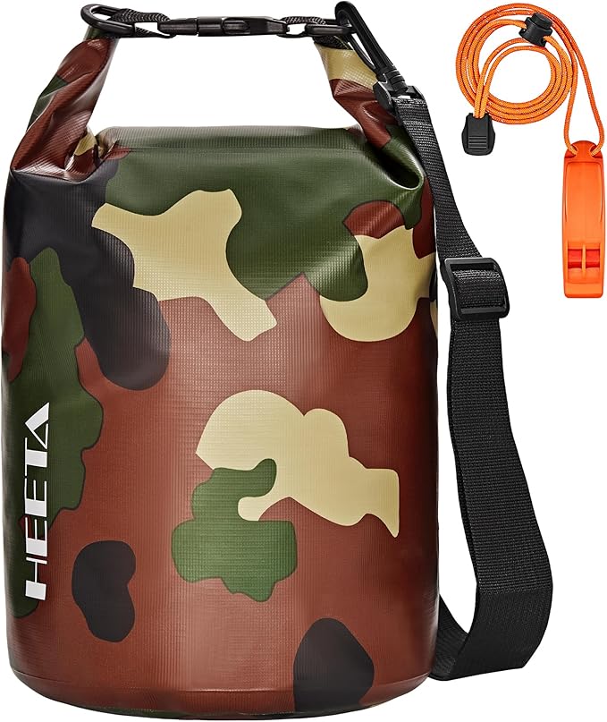 HEETA Waterproof Dry Bag for Women Men, 5L/10L/20L/30L/40L Roll Top Lightweight Dry Storage Bag Backpack with Emergency Whistle for Travel, Kayaking, Boating, Camping, Beach, Cruise Ship Essentials