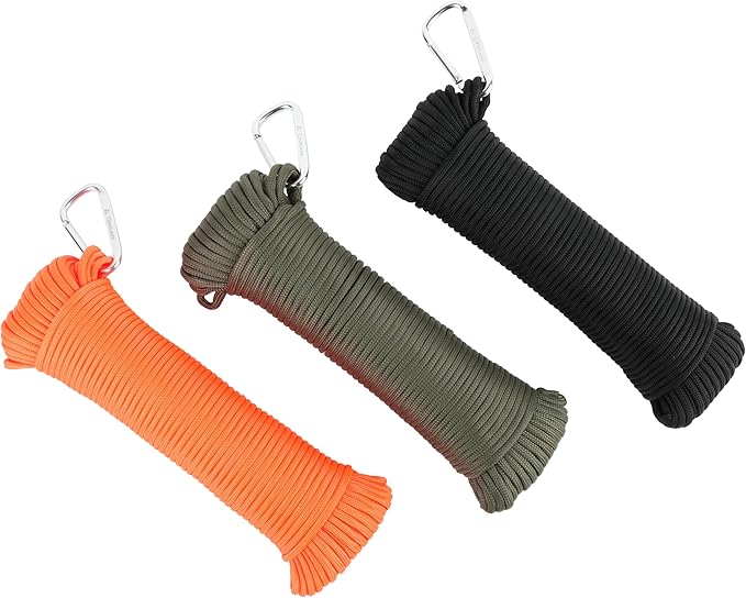 Coghlan’s Paracord 100 ft – Type III 550 Nylon Cord, 7-Strand Core, 550 lb Strength – for Camping, Survival, Outdoor Use – Orange