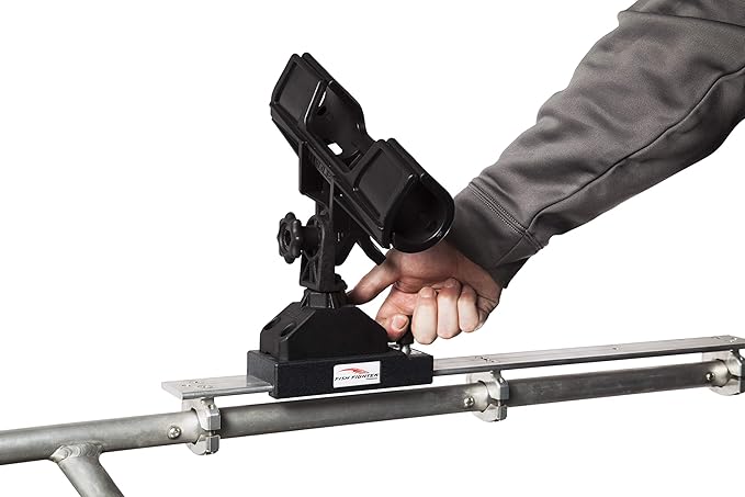 Boat Rail Sliding Block for Fishing Rod Holder | Fishing Boat Accessories | Easily Move Fishing Gear Around Your Boat - Quick Release System