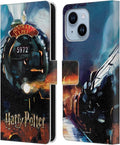 Head Case Designs Officially Licensed Harry Potter Hogwarts Express Prisoner of Azkaban II Leather Wallet Case Compatible with Apple iPhone 14 Plus